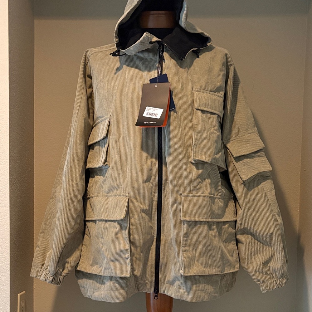 Snow Jacket — Waterproof Corduroy Batwing Sleeve